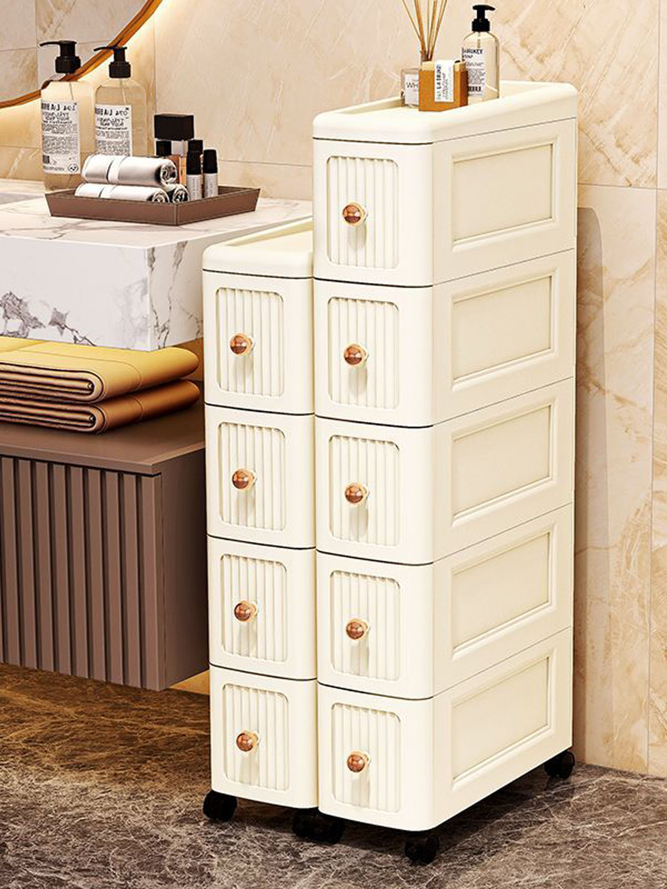 Storage & Organization - خزانة تخزين بفتحة واسعة 15 سم