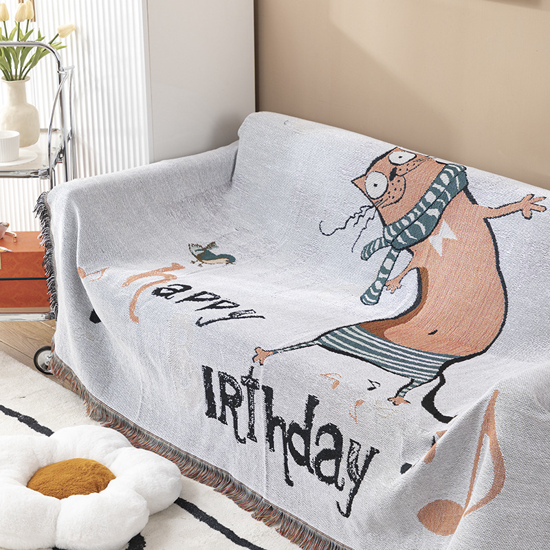 بطانية مزخرفة بنمط النمر المجن - مراجعة Boho Throw Blanket Fringe وسعره