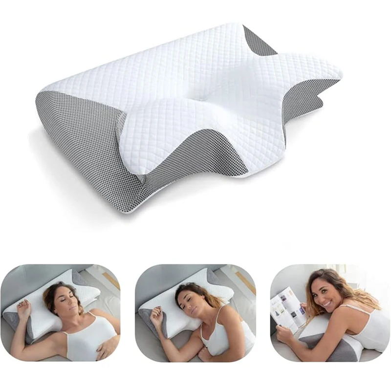 وسادة عنق من الفوم الميموري، و - مراجعة Memory Foam Orthopedic Pillow Neck Pain وسعره