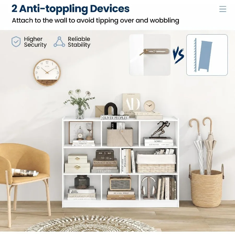 خزانة كتب بتصميم مكعبات، مناسب - مراجعة Storage & Organization وسعره
