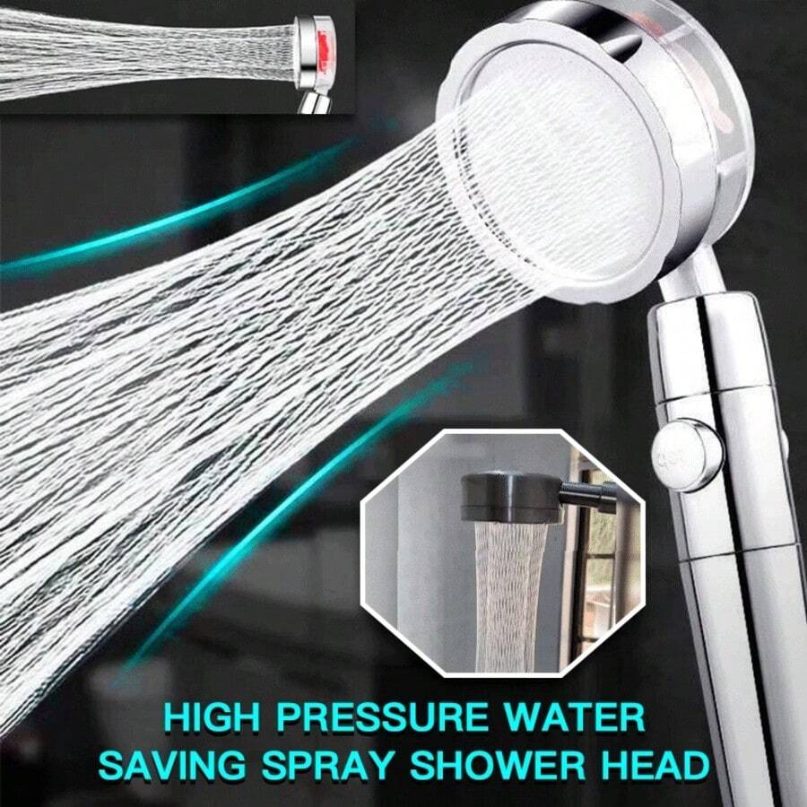 رأس دش يعمل بالدوّار مع زر إيق - مراجعة High Pressure Shower Head Handheld وسعره