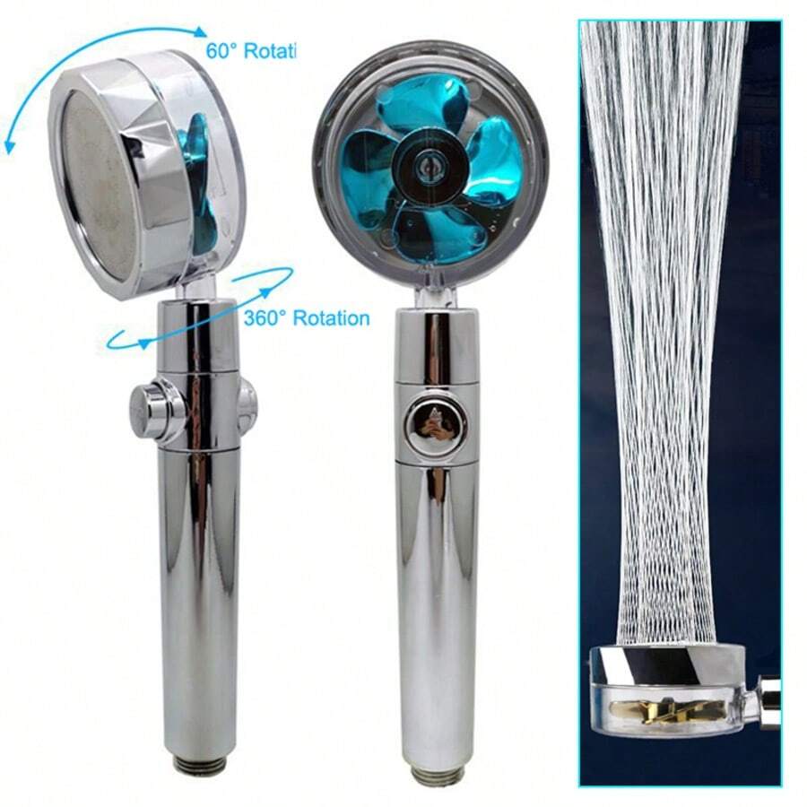 رأس دش يعمل بالدوّار مع زر إيق - مراجعة High Pressure Shower Head Handheld وسعره