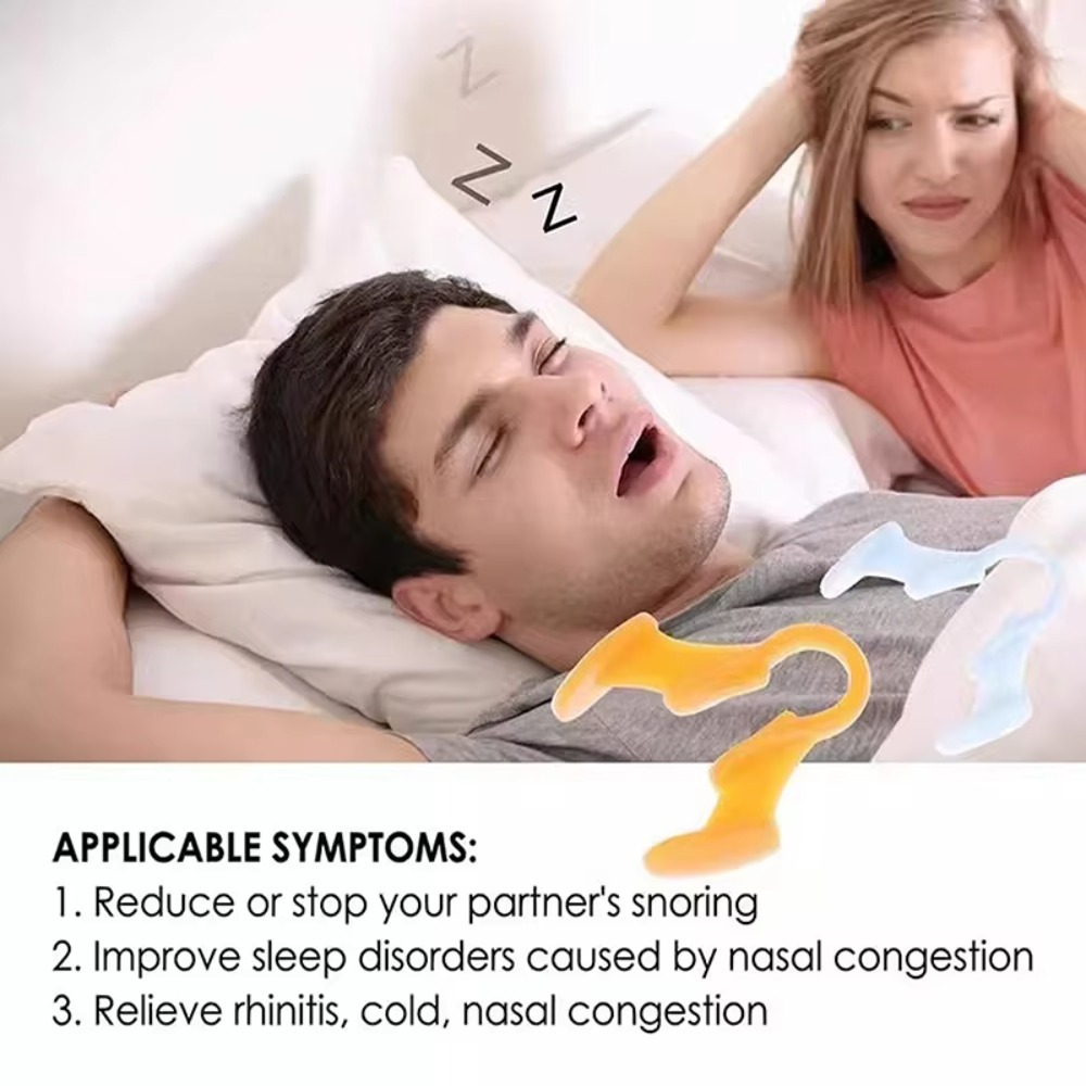 قطعتان من جهاز مصغر لمنع الشخي - مراجعة Anti Snore Contour Pillow وسعره