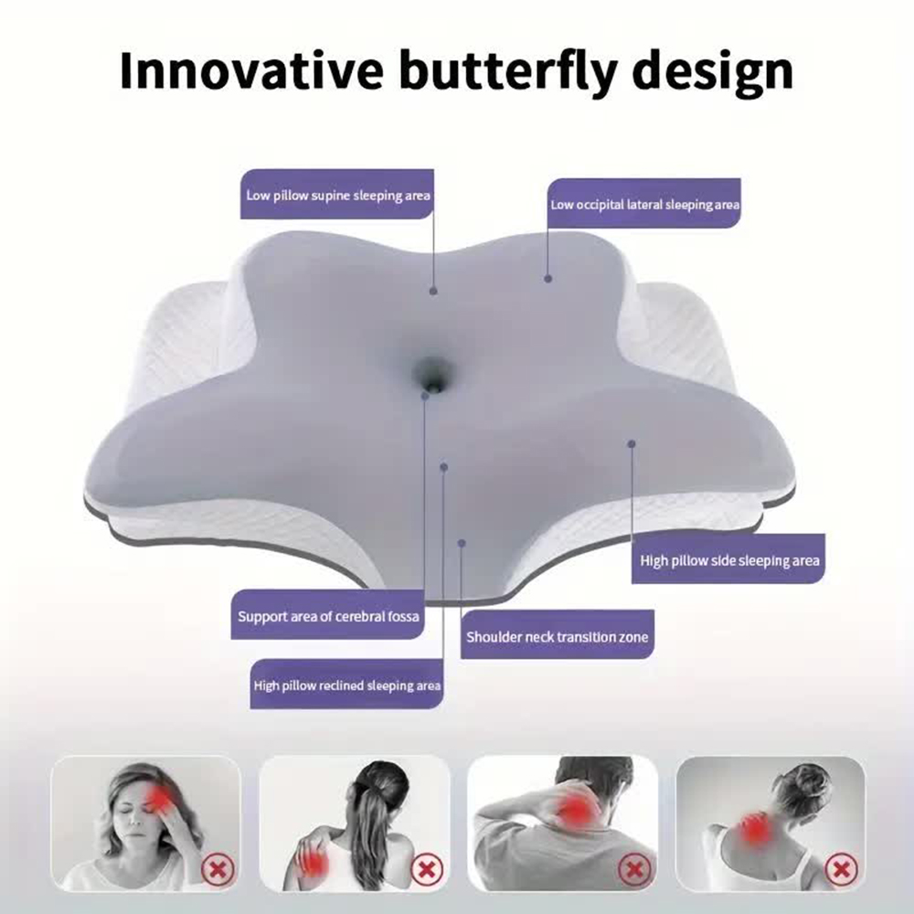 الوسائد رغوة الذاكرة فراشة على - مراجعة Anti Snore Contour Pillow وسعره